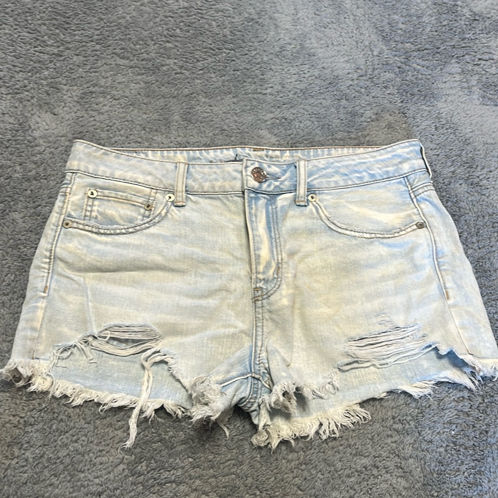 Tom Girl Shortie Ripped Jeans Shorts